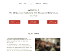 Tablet Screenshot of iwmw.org